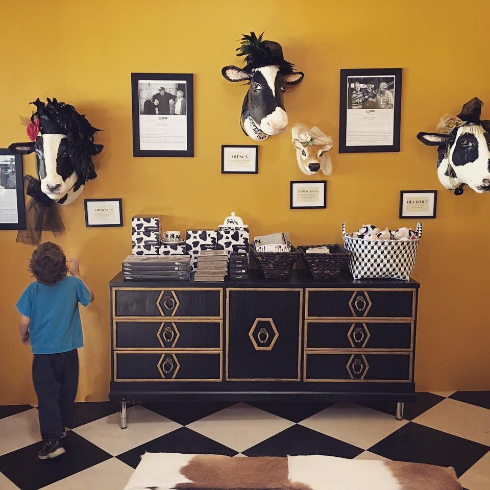 Local Hospitality business Cow wall