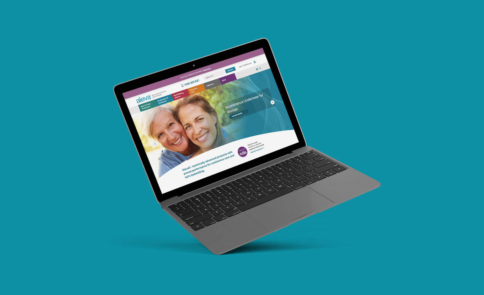 Retail Industry Website Mockup