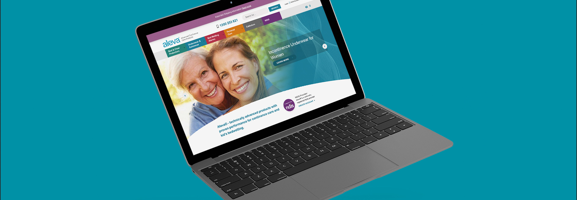 Retail Industry Website design mockup