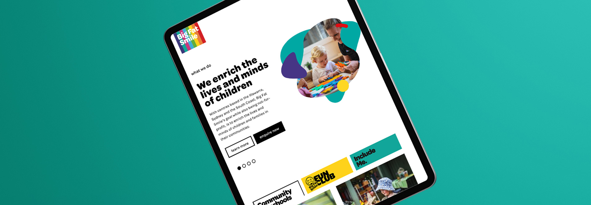 Education and Early Childhood Industry Website Mockup