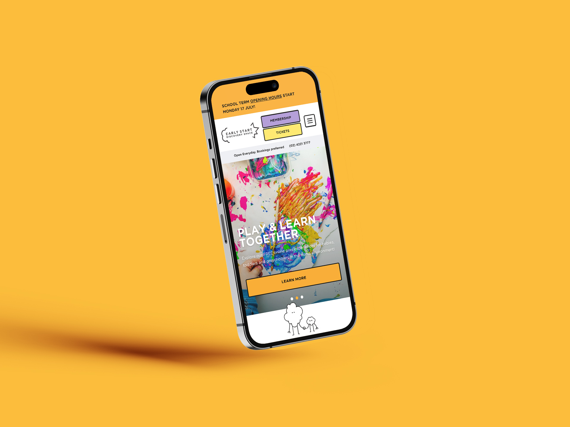 Education Industry Website Design mockup