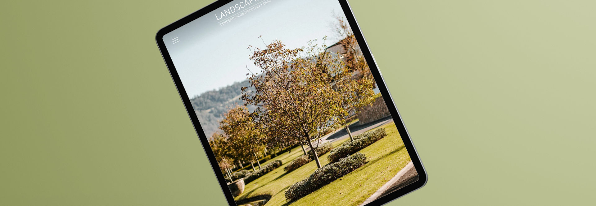 Landscaping Industry Website Design mockup
