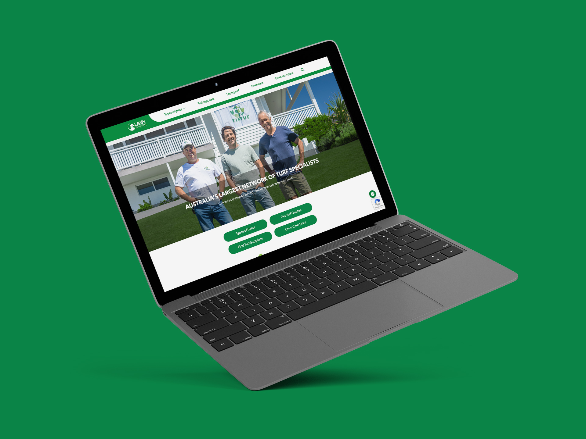Agriculture & Turf Industry Website mockup