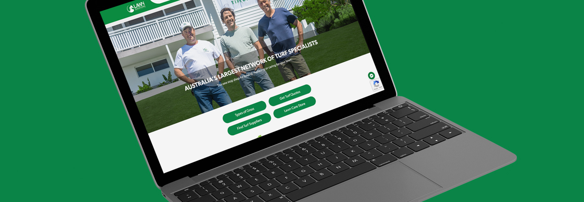 Agriculture & Turf Industry Website mockup