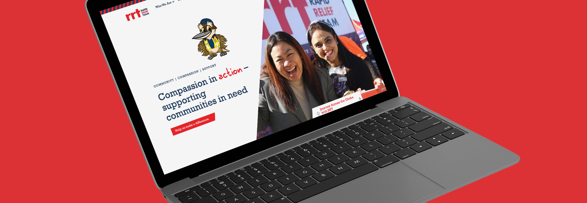 Community Services Industry Website Mockup