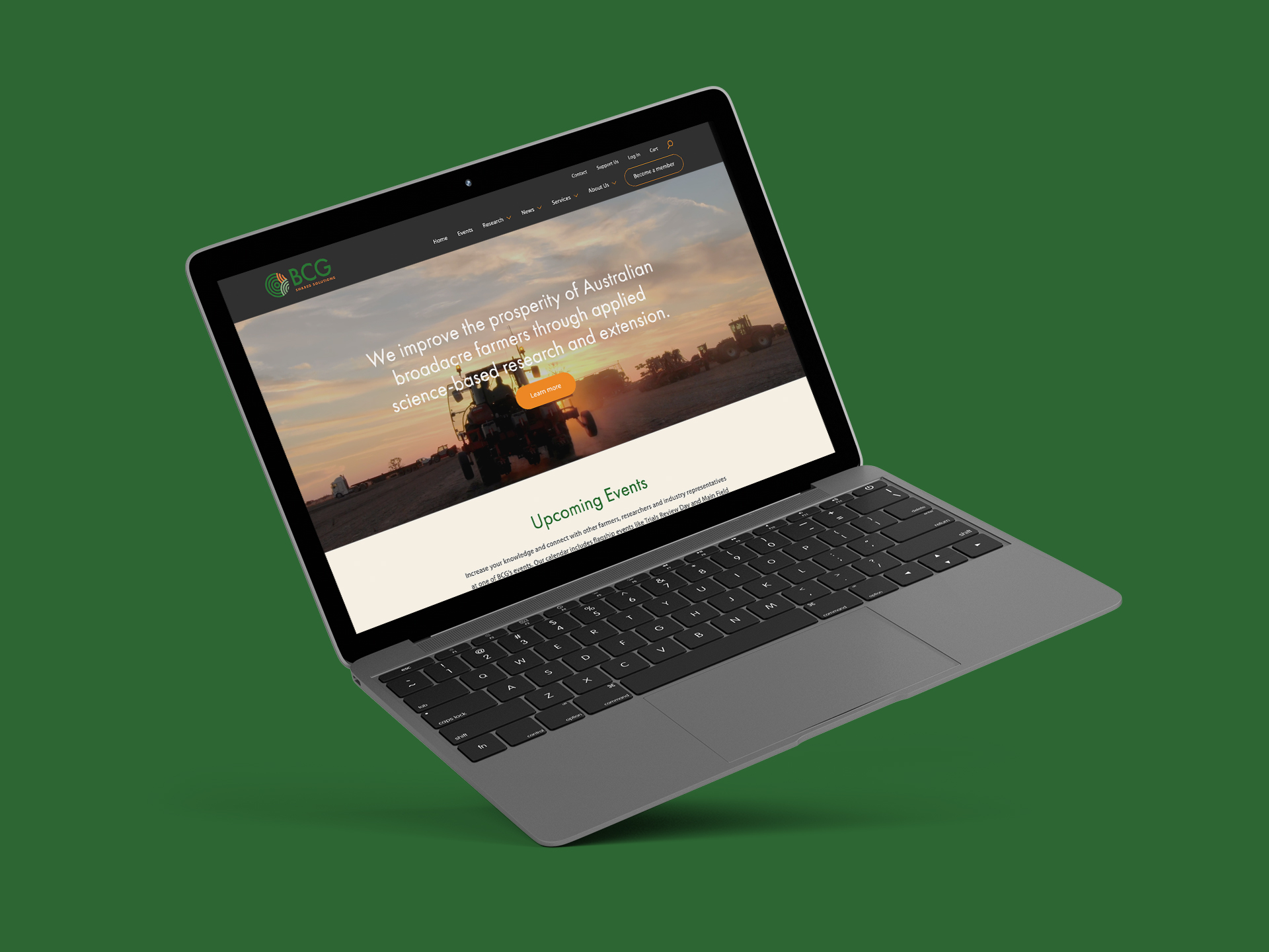 Agriculture & Turf Industry Website mockup