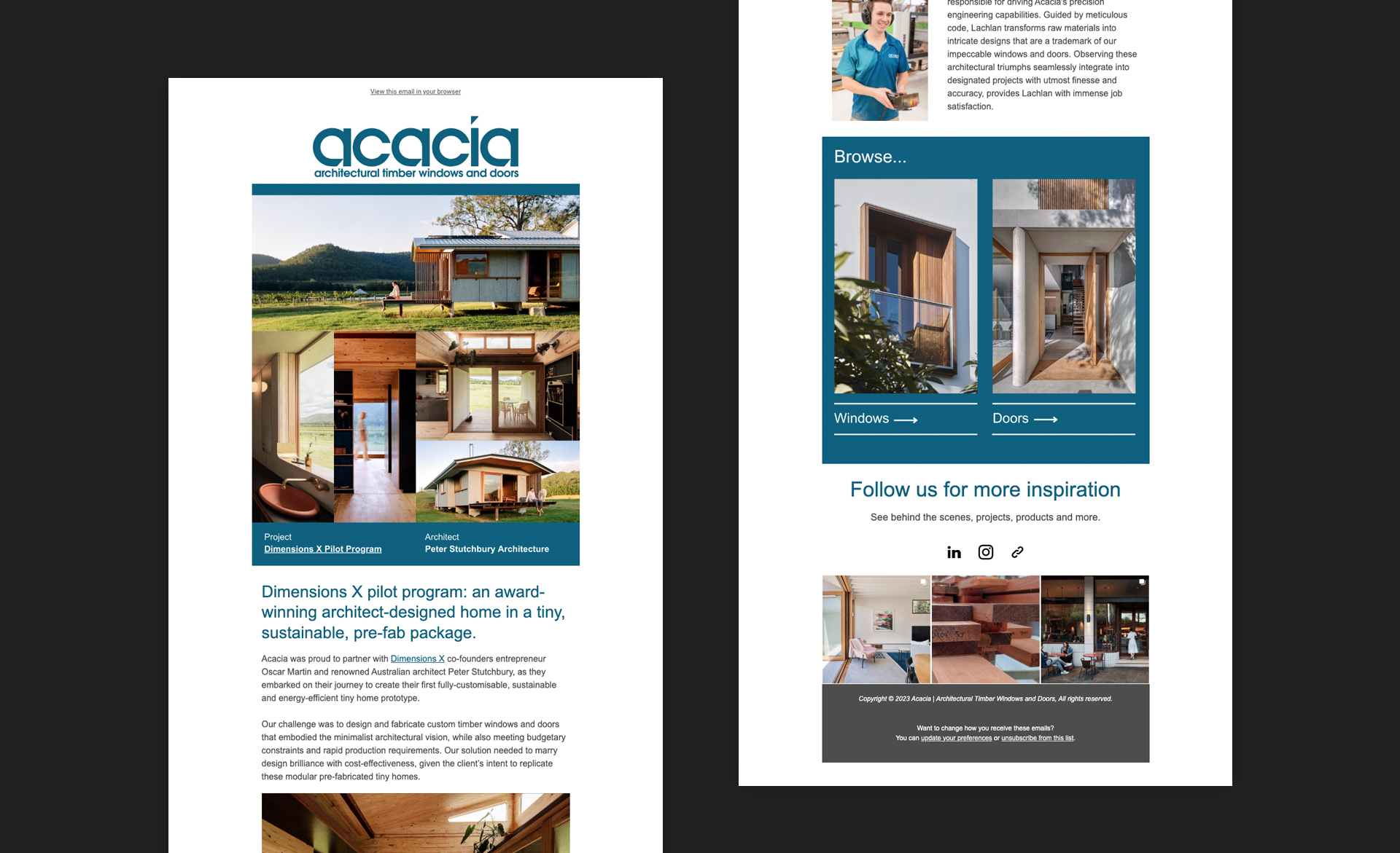Building Industry Newsletter Template mockup