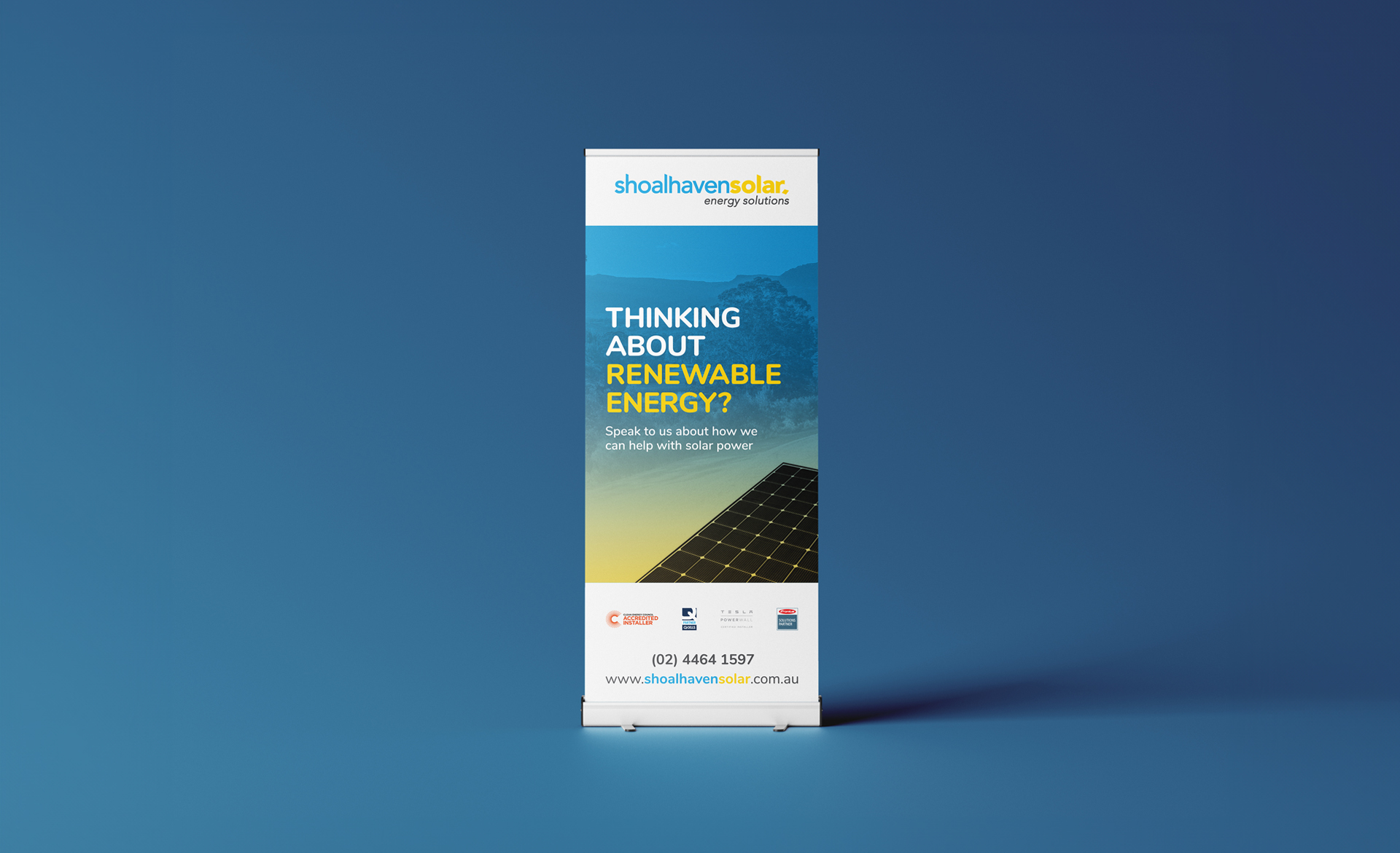 Solar Technology Branded Pull up banner designs