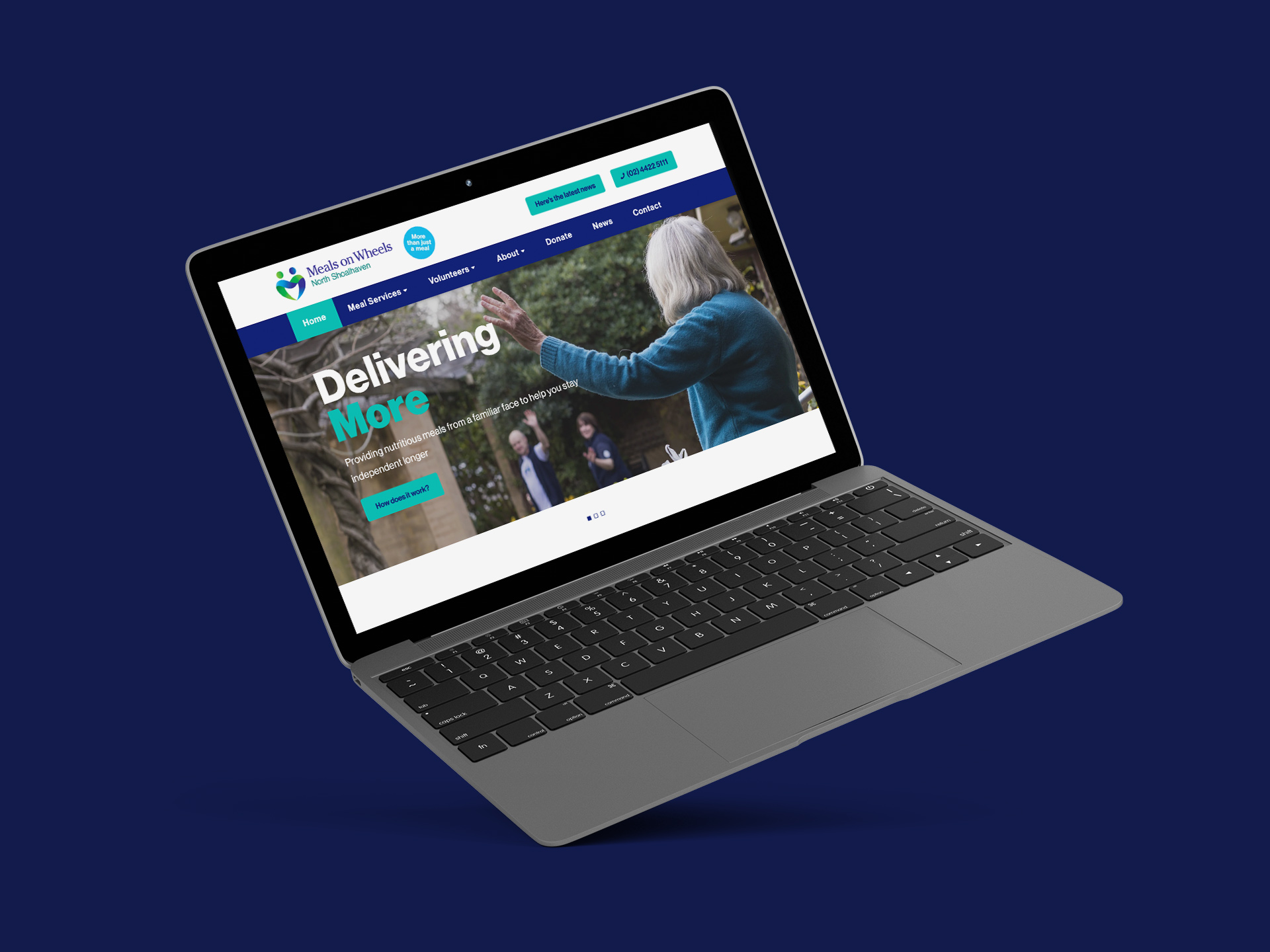 Community Service Website Mockup