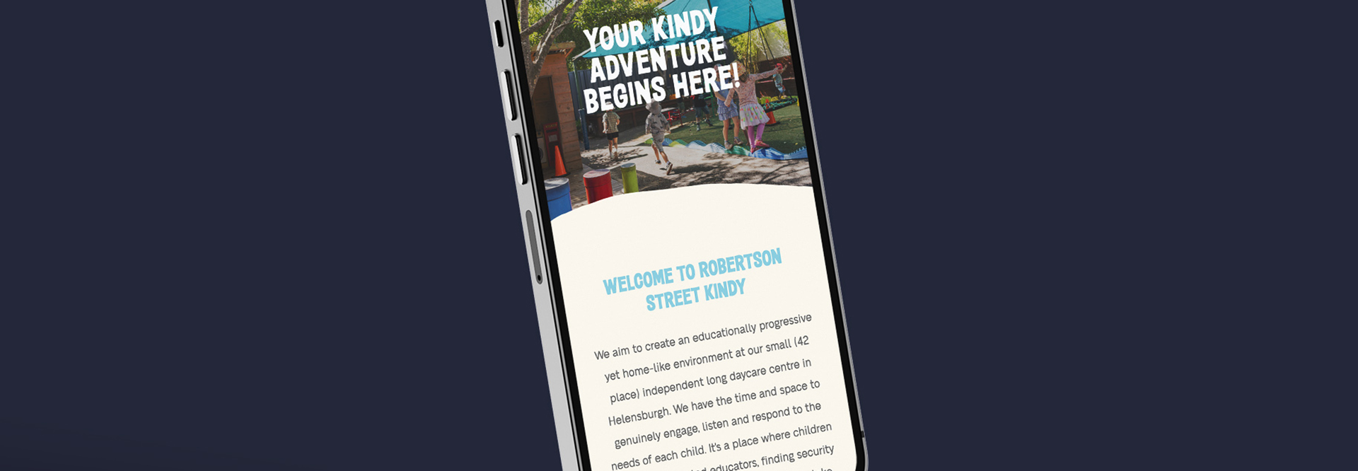 Education and Early Childhood Website mockup