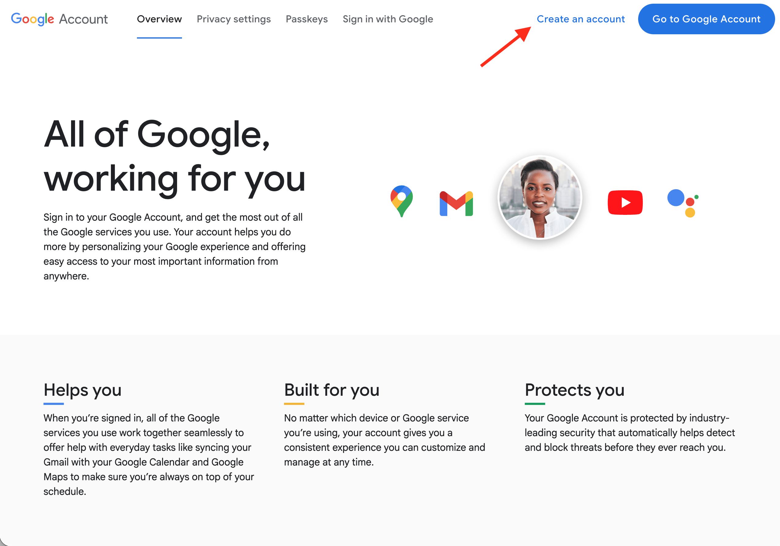 account.google.com screenshot